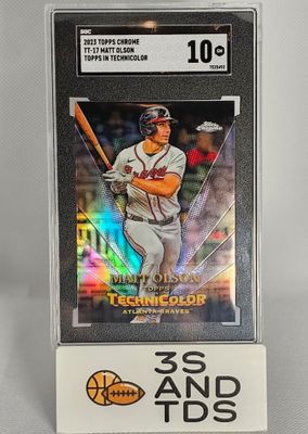 Matt Olson 2023 Topps Chrome Topps In Technicolor Insert Braves