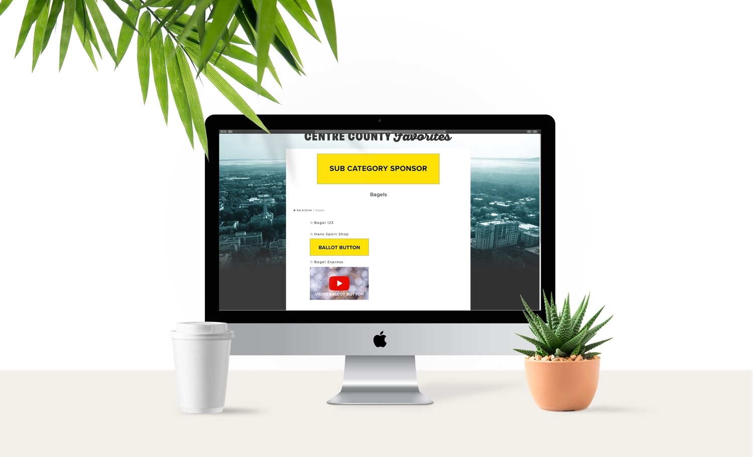 Voting Ballot Button