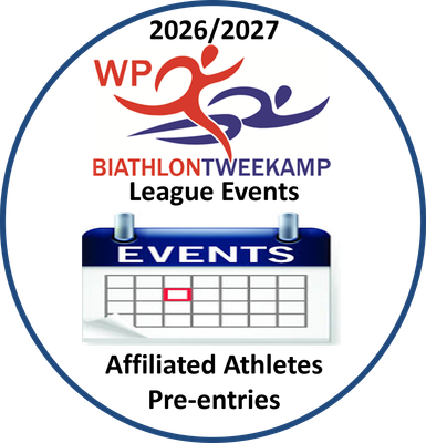 2026/2027 Season AFFILIATED ATHLETES ONLY: Event Pre Entries League 3 [Sunday 25 October 2026; Curro Schools Durbanville]