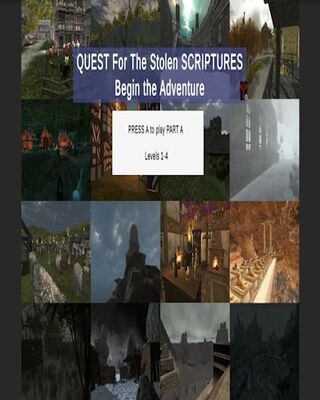 Quest for the Stolen Scriptures   THE COMPLETED GAME IS NOT READY. THE SUGGESTED PRICE IS AS STATED. I NEED INPUT ON SUGGESTED PRICE.
I CAN SEND YOU A FREE DEMO.