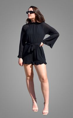 Graceful Bell - Sleeve Romper