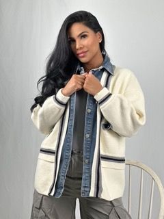 JEAN WOOL BLEND JACKET