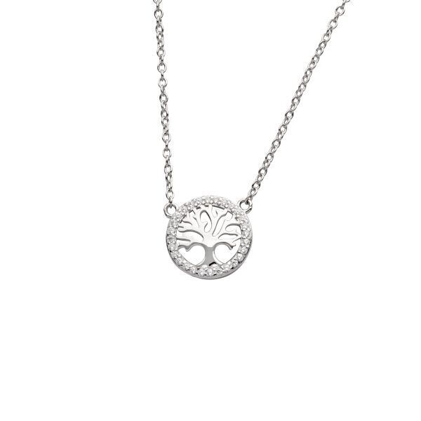 Silberhalskette Lebensbaum klein