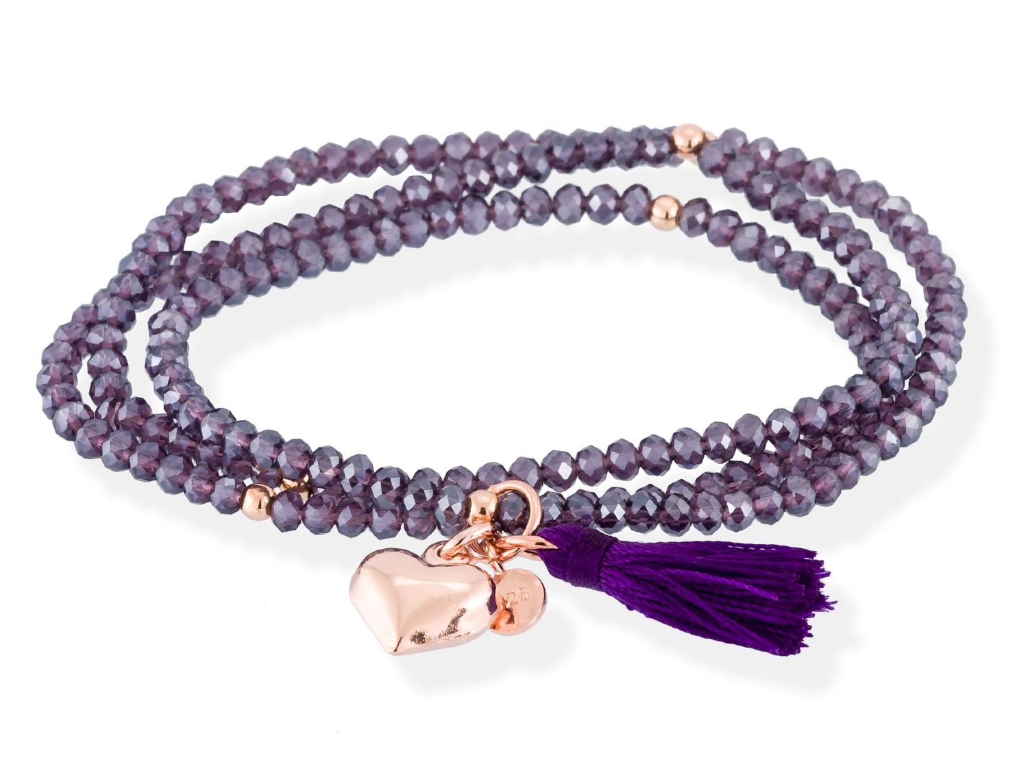 Marina Garcia Armband ZEN VIOLETT mit Herz