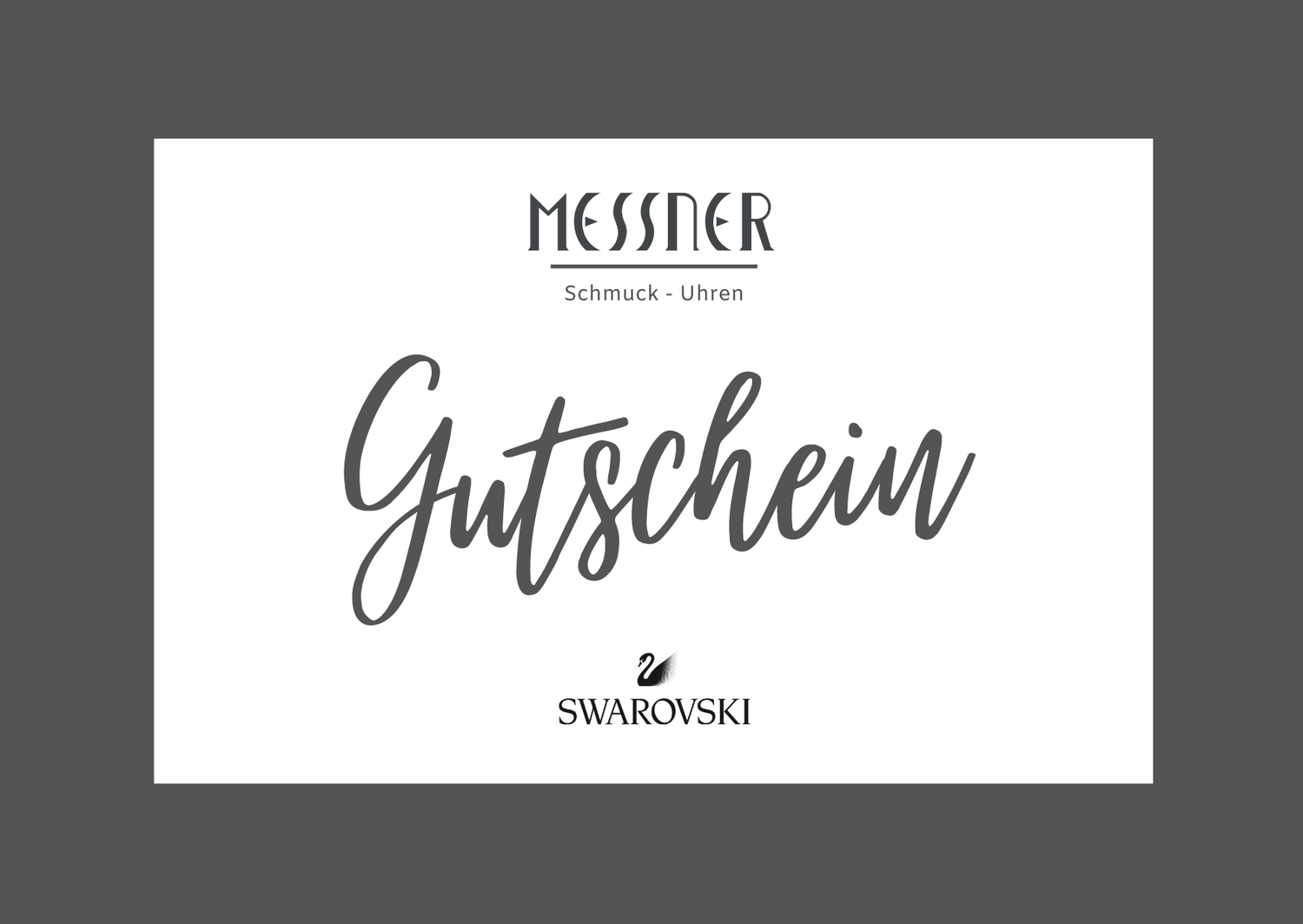 Messner Schmuck-Uhren-Swarovski Geschenkgutschein