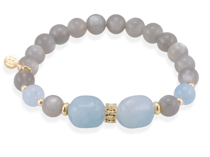 Marina Garcia Armband CHAKRA MONDSTEIN BLAU