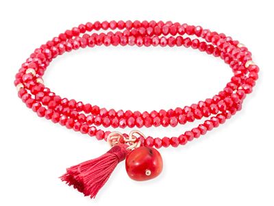 Marina Garcia Armband ZEN ROT mit Edelstein Marina Garcia Armband ZEN ROT mit Edelstein