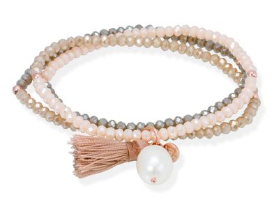 Marina Garcia Armband ZEN BRAUN mit Perle