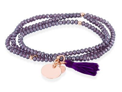 Marina Garcia Armband ZEN LILA mit Plättchen Marina Garcia Armband ZEN LILA mit Plättchen