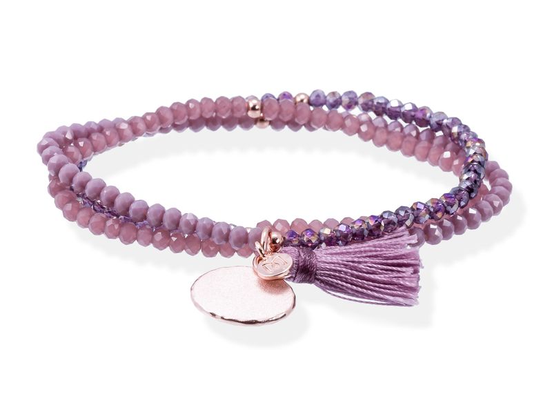 Marina Garcia Armband ZEN MEHRFARBIG LILA mit Pllättchen Marina Garcia Armband ZEN MEHRFARBIG LILA mit Pllättchen