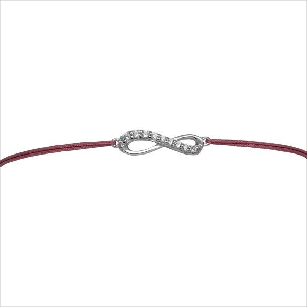 AURANTO Armband INFINITY Zirk. schwarz