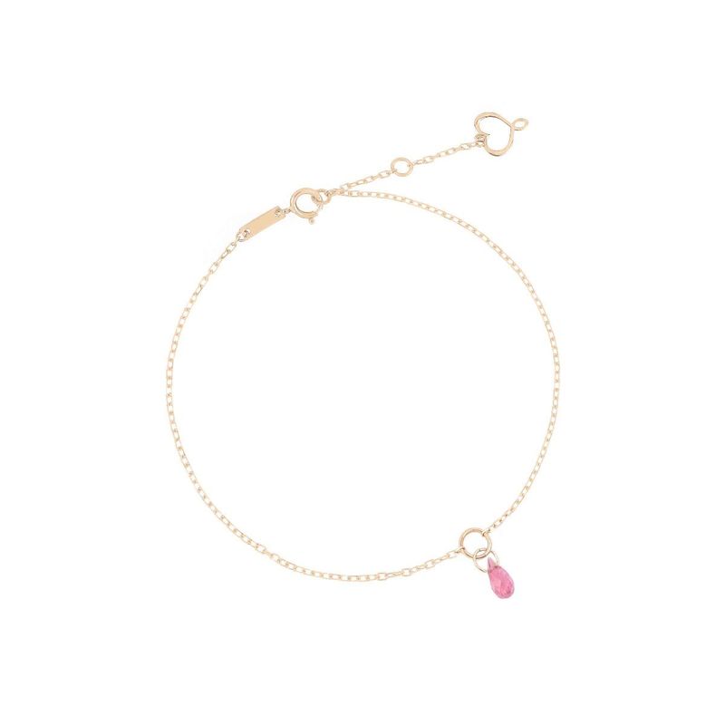 MAMAN ET SOPHIE Armband PINK TOURMALINE DROP 18KT GOLD