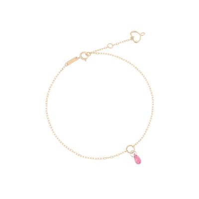 MAMAN ET SOPHIE Armband PINK TOURMALINE DROP 18KT GOLD MAMAN ET SOPHIE Armband PINK TOURMALINE DROP 18KT GOLD
