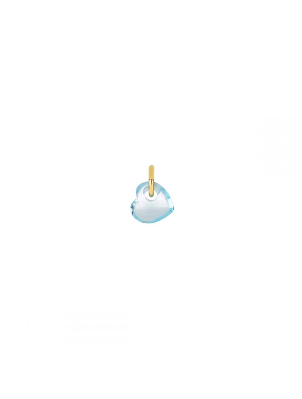 MAMAN ET SOPHIE Anhänger 18KT BEAT SKY BLUE TOPAZ HEART
