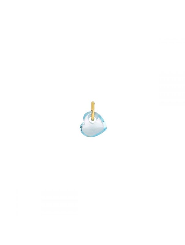 MAMAN ET SOPHIE Anhänger 18KT BEAT SKY BLUE TOPAZ HEART