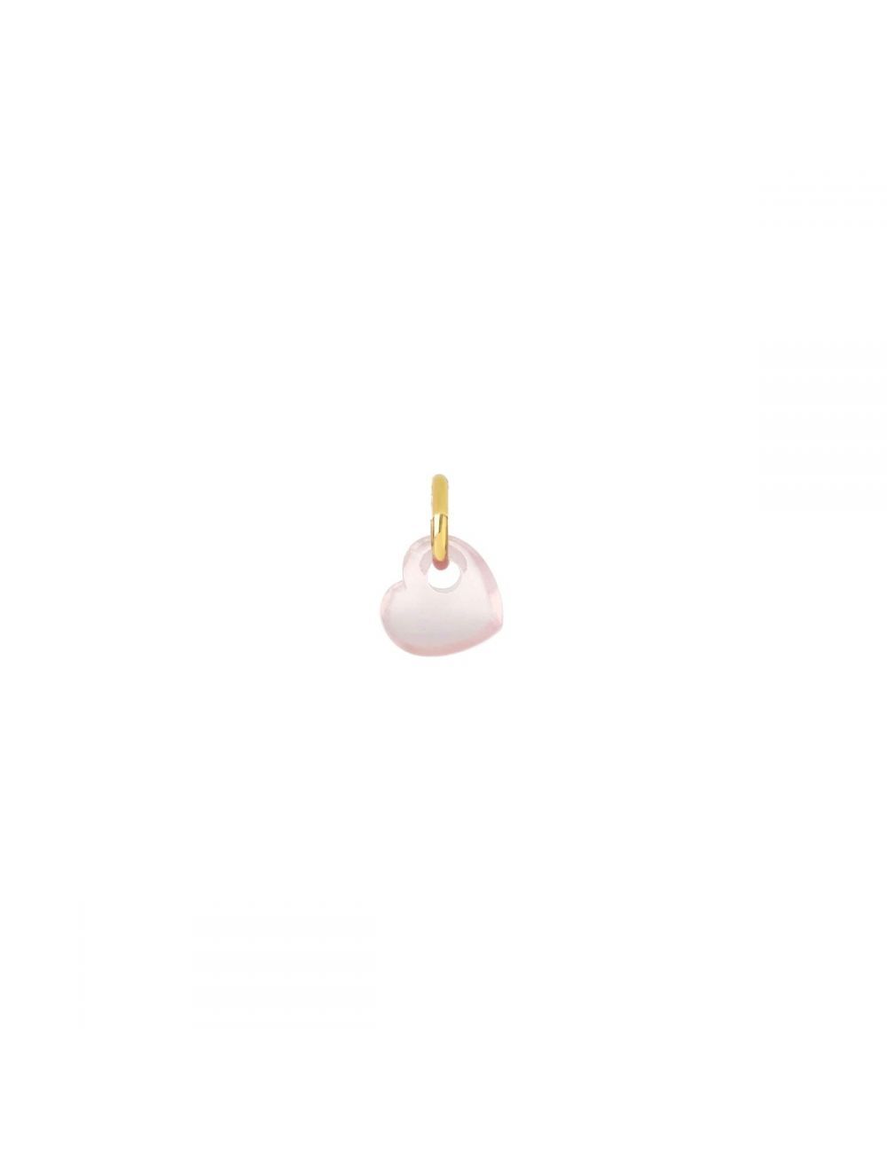 MAMAN ET SOPHIE Anhänger 18KT ROSENQUARZ BEAT HEART