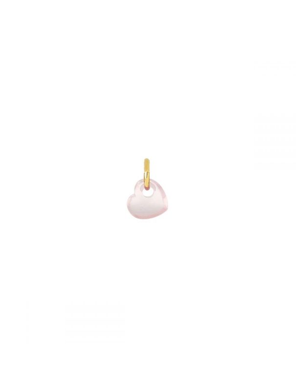 MAMAN ET SOPHIE Anhänger 18KT ROSENQUARZ BEAT HEART