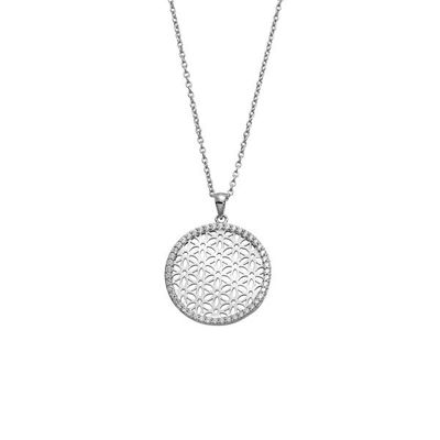 AURANTO Halskette Blume des Lebens