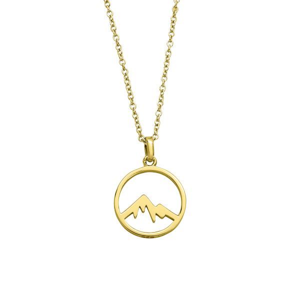AURANTO Halskette Berg Gold