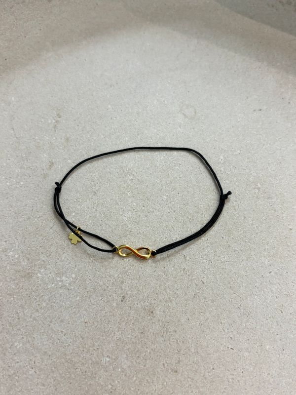 LUCKY CHAIN Stoffarmband Unendlichkeitszeichen