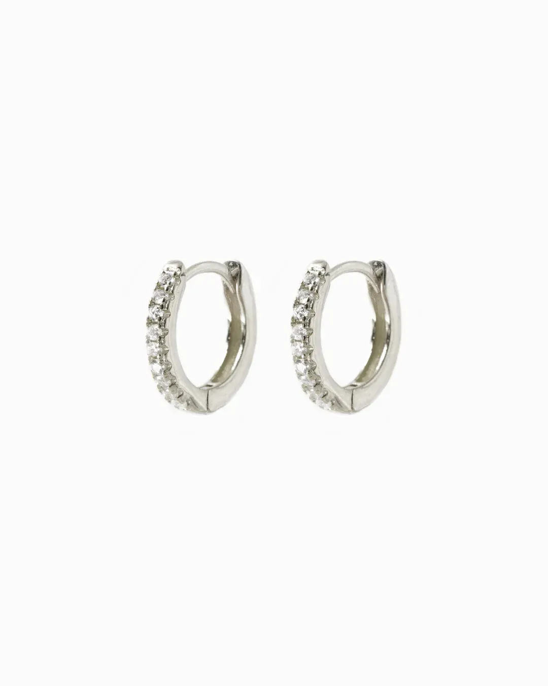 FABNORA Zirconia Hoops Silber