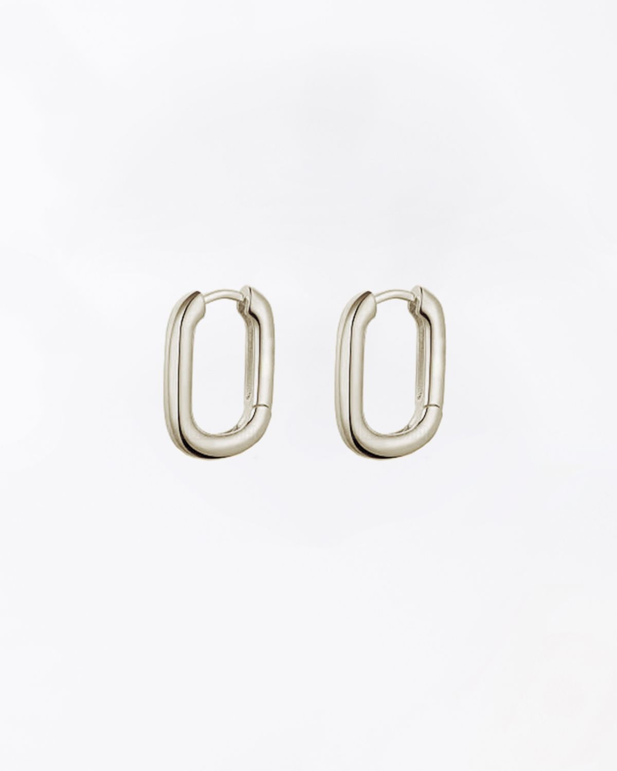 FABNORA Square Hoops Silber