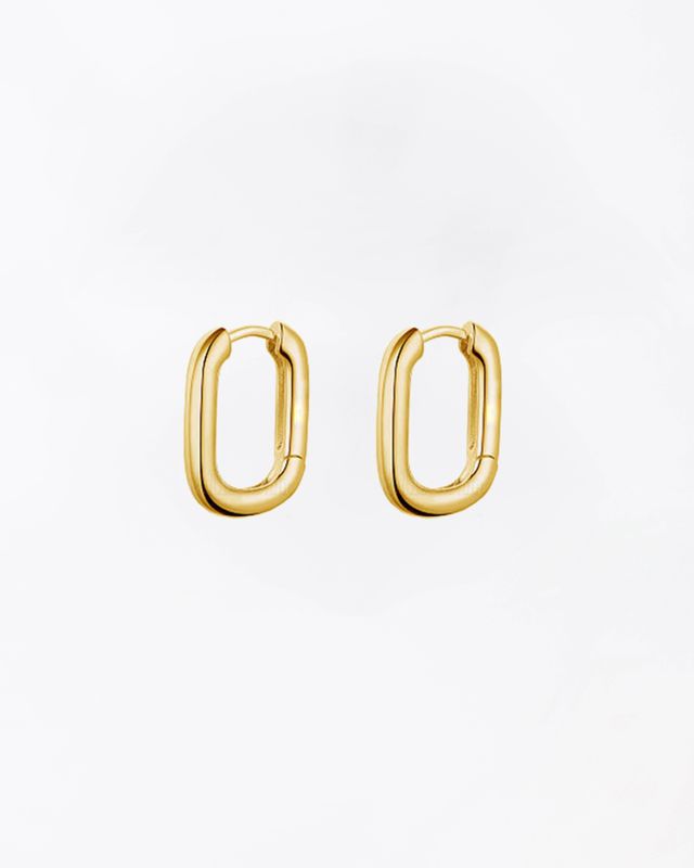 FABNORA Square Hoops Vergoldet