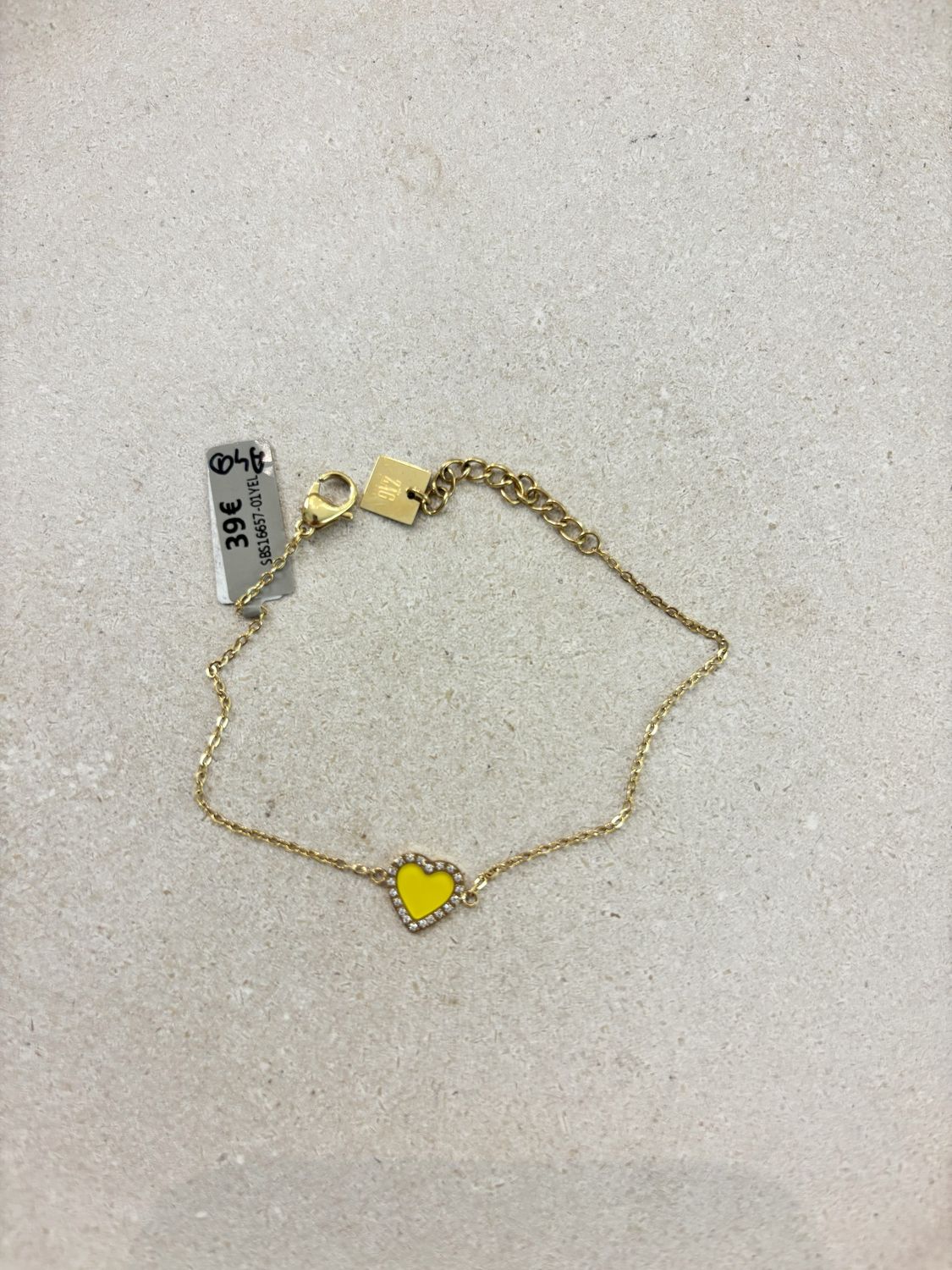 ZAG Bijoux Armband Heart (gelb)