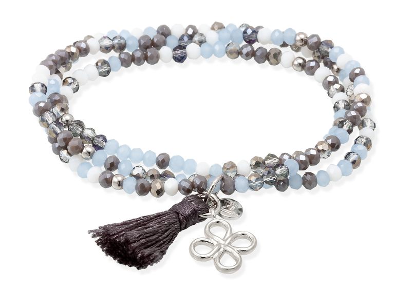 Marina Garcia Armband ZEN ICE BLUE mit Klee