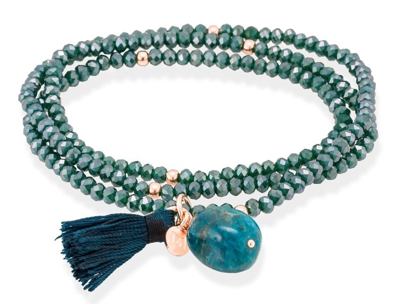 Marina Garcia Armband ZEN BLAU ZEN Blau in silber rose verg mit Edelstein