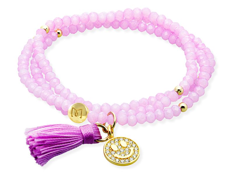 Marina Garcia Armband ZEN LILA mit Smiley