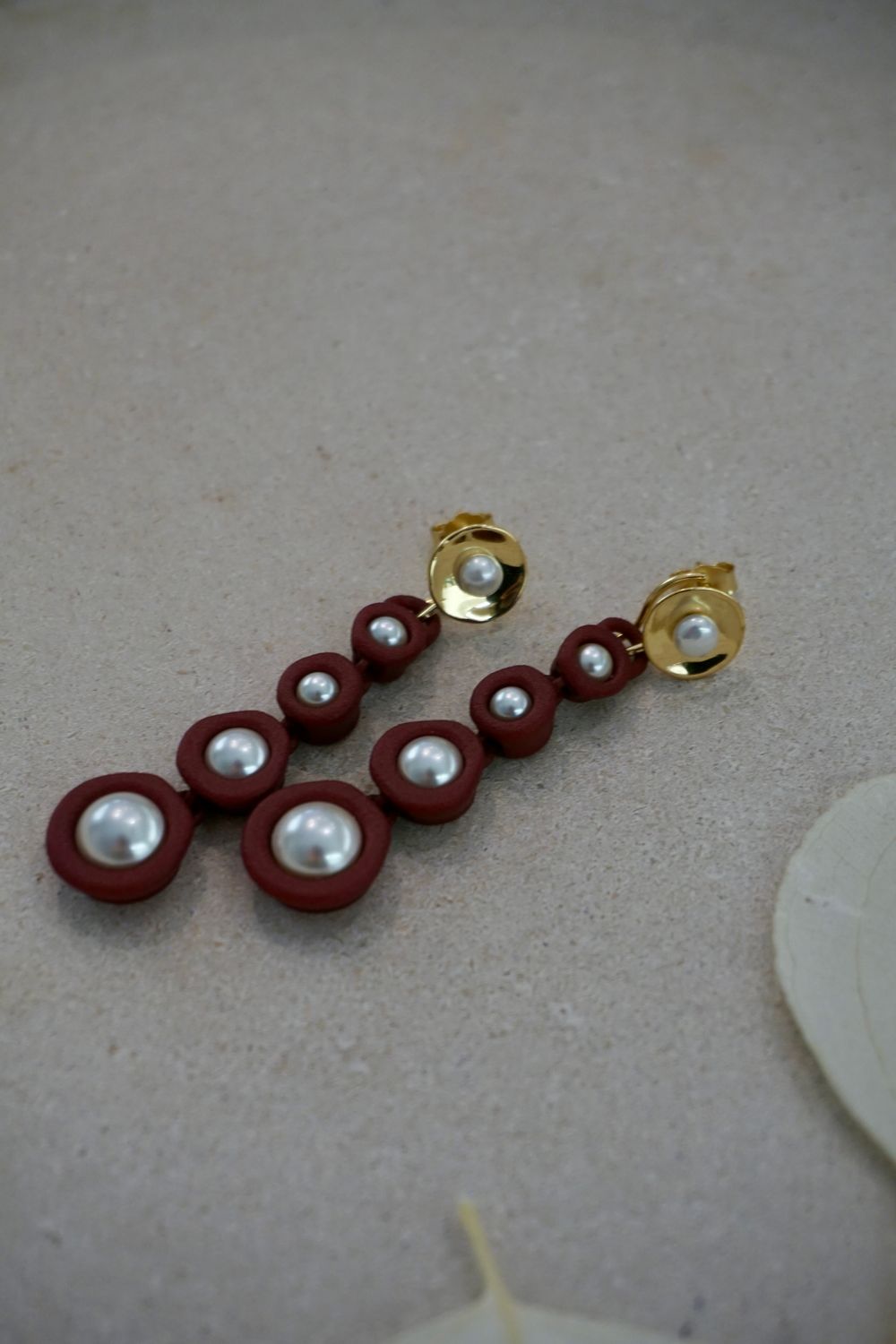 FABNORA Anhänger PEARL Long (Bordeaux Red)