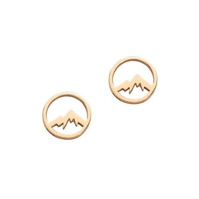 AURANTO Ohrring Mountain (rosévergoldet)