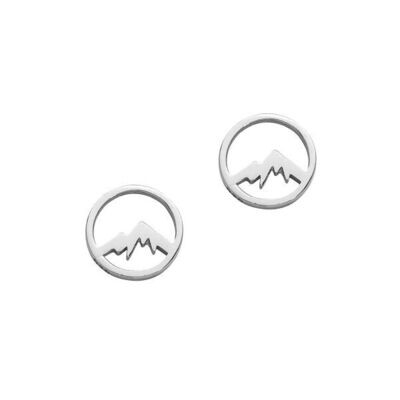 AURANTO Ohrring Bergmotiv (Silber)