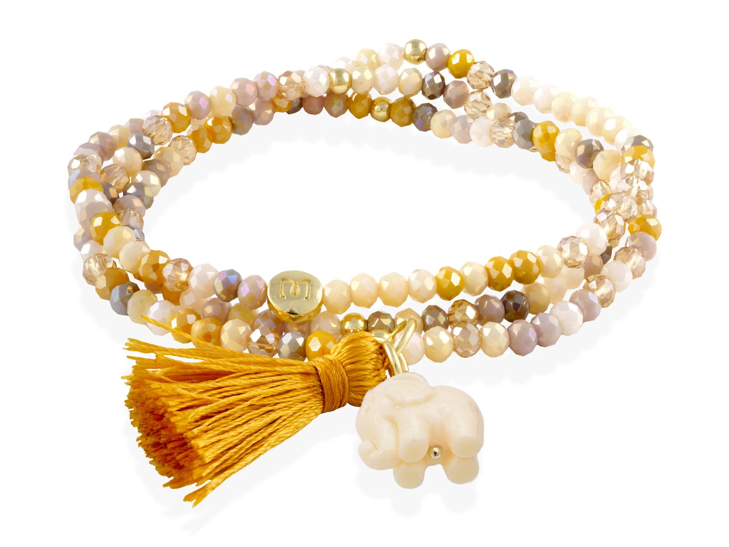 Marina Garcia Armband ZEN SENF mit Elefant
