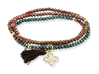 Marina Garcia Armband ZEN MEHRFARBIG DUNKEL mit Klee Marina Garcia Armband ZEN MEHRFARBIG DUNKEL mit Klee