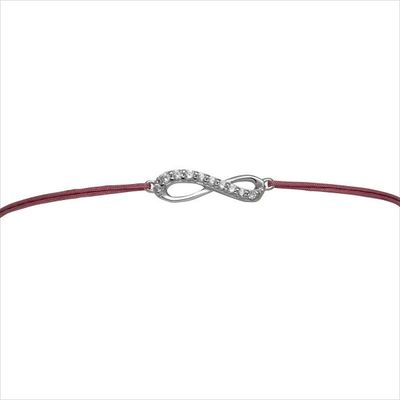 AURANTO Armband INFINITY Zirk. schwarz