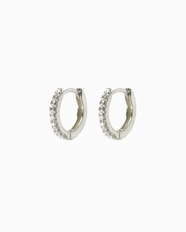 FABNORA Zirconia Hoops Silber