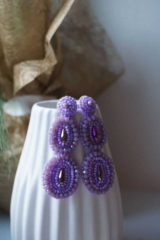 PAULIE POCKET Ella Glanz Ohrringe (lila) PAULIE POCKET Ella Glanz Ohrringe (lila)