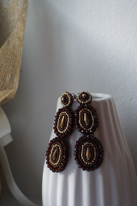 PAULIE POCKET Ella Glanz Ohrringe (braun) PAULIE POCKET Ella Glanz Ohrringe (braun)