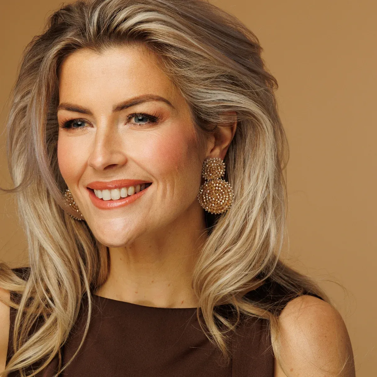 PAULIE POCKET Small Double Beads Ohrring (beige)