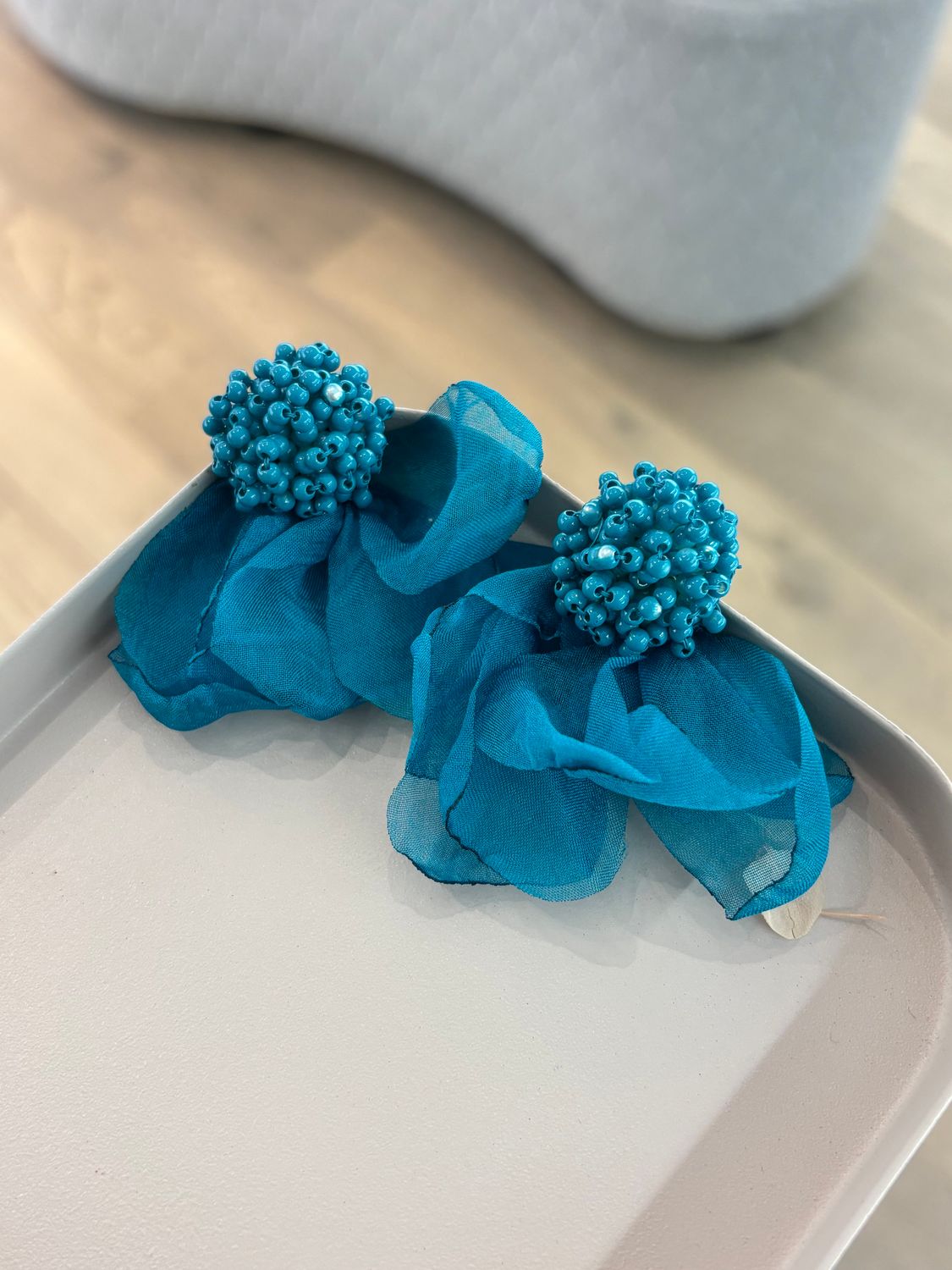 JoJo Jewelry Ohrring Flower (blau)