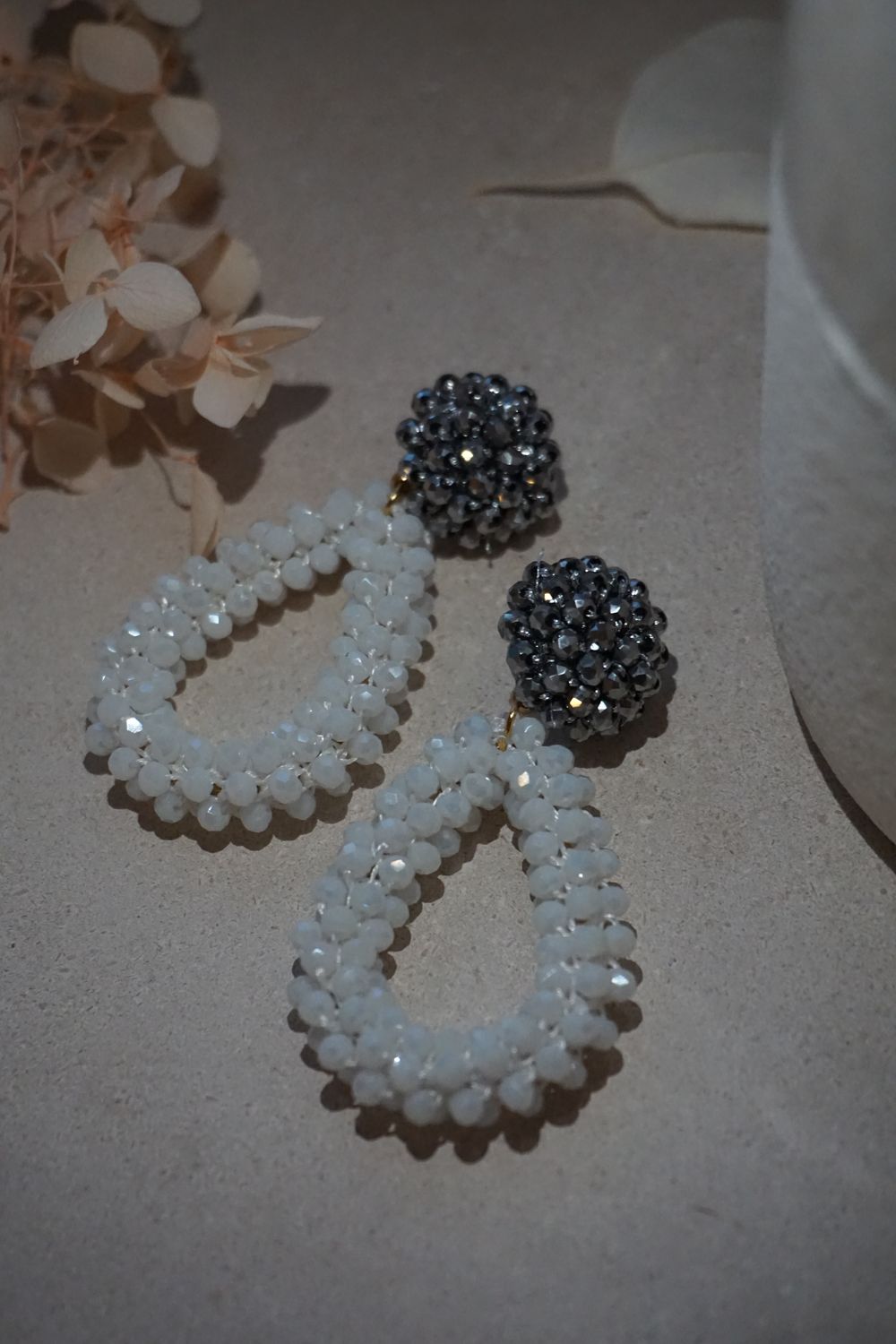 JoJo Jewelry Ohrring Sparkly (gün/weiß)