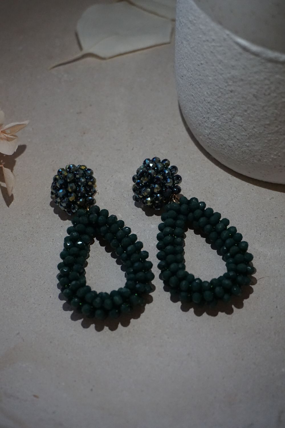 JoJo Jewelry Ohrring Sparkly (grün/dunkelgrün)