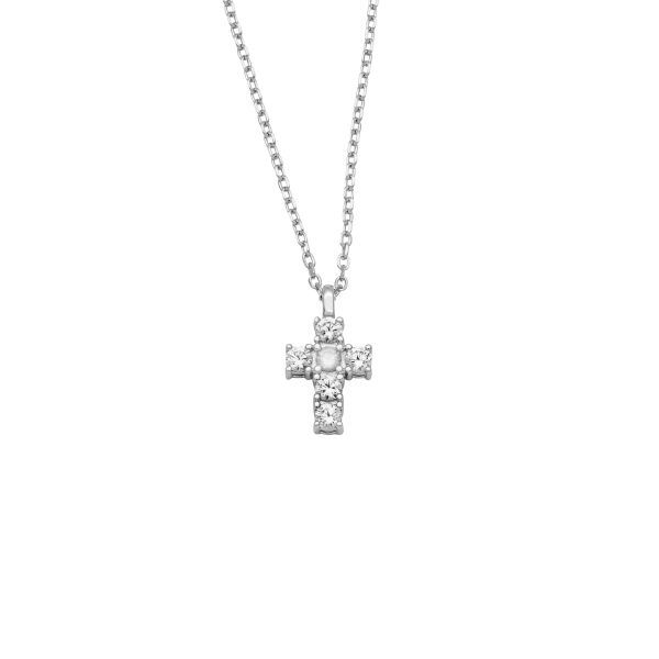 AURANTO Halskette Kreuz