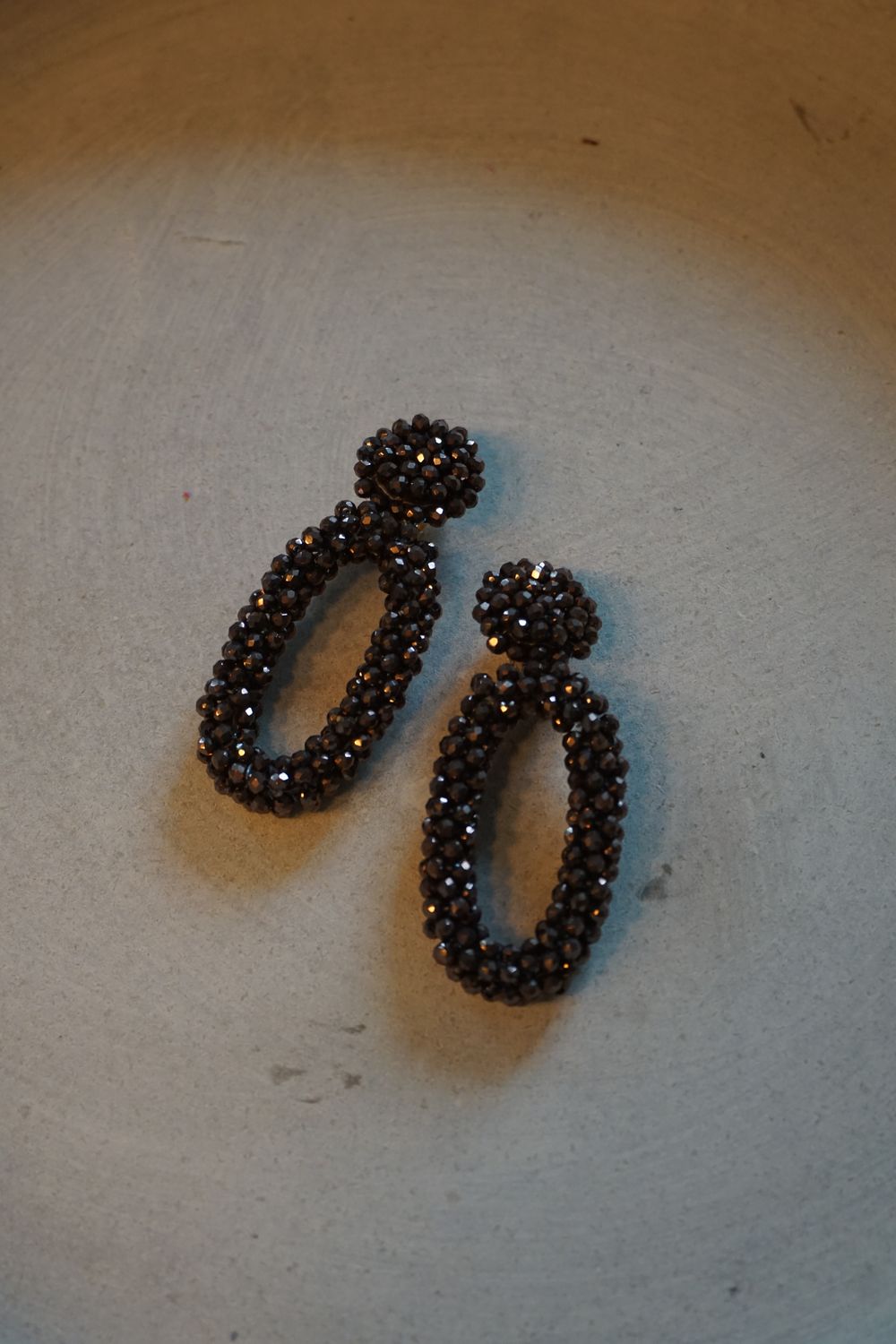 PAULIE POCKET Benthe Ohrring Oval (braun)