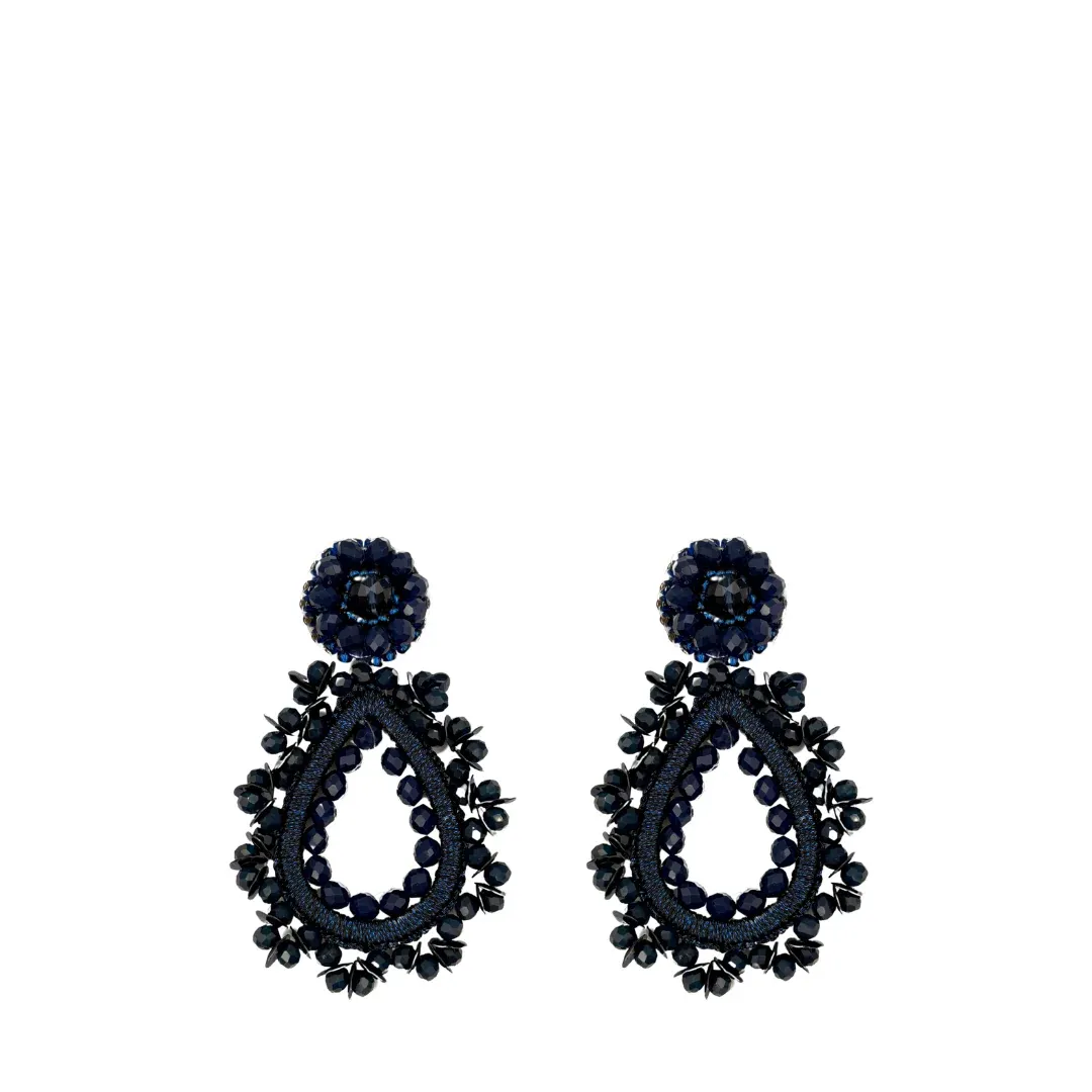 PAULIE POCKET Aurelie CLIP Ohrring (dunkelblau)