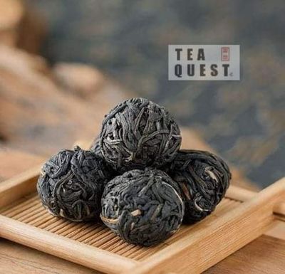 Tea Quest Raw Pu Erh Dragon Pearl 120gm