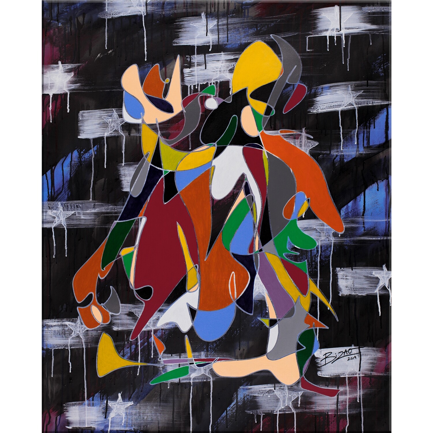 Giclee Print on canvas, "Cry Now Laugh Later"
