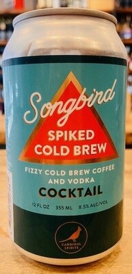 Cardinal Spirits - Songbird Spiked Cold Brew Can Cocktail (12oz)